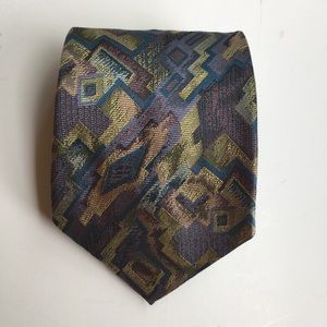 MISSONI CRAVATTE MENS ABSTRACT PRINT SILK TIE